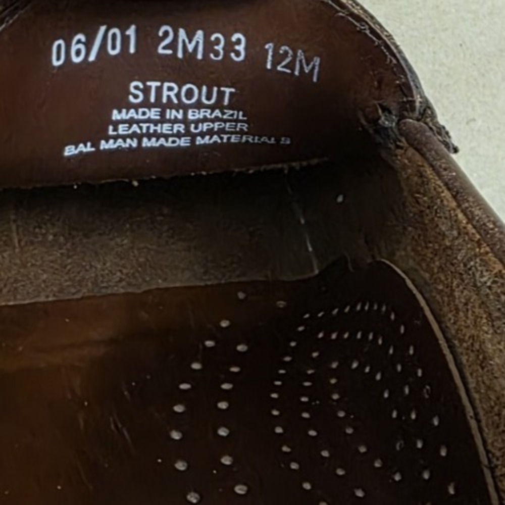 G.H. Bass (Sz 12 M) Strout Mens Leather Tassel Loafer Shoes Brown - Picture 12 of 12